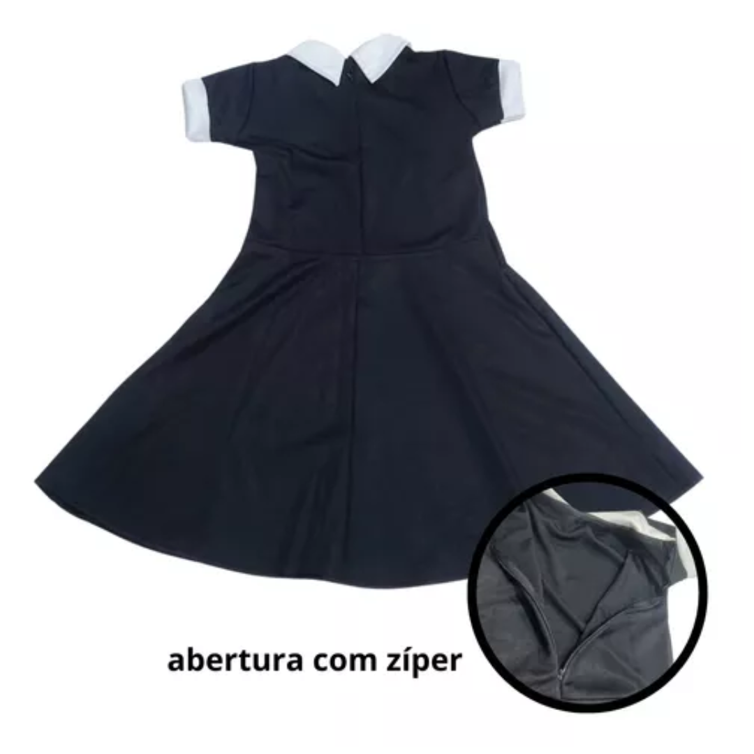 Fantasia da Wandinha Classica - Infanto juvenil - Imagem 2