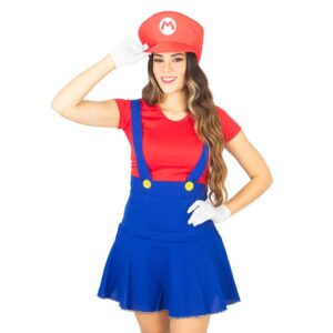 Fantasia Mario Bros Feminino - Adulto